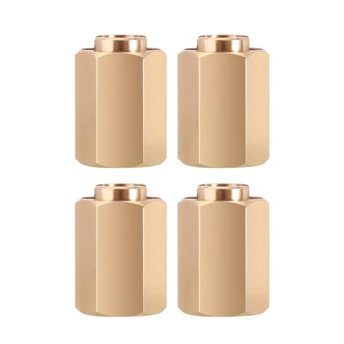 INJORA Brass Wheel Hex Hub 10mm(+6mm) Extenders Adaptor for TRX4M 1/18 RC Crawler Car Upgrade Parts