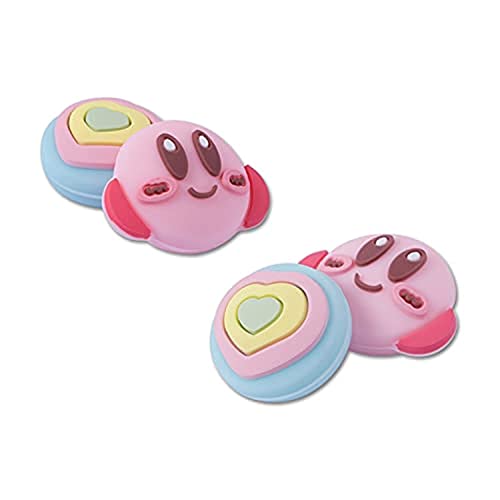 PERFECTSIGHT Cute Switch Thumb Grip Caps Compatible with Nintendo Switch OLED/Lite Console, Kawaii Soft Silicone Analog Stick Button Cover for NS Joy-Con Controller, 4PCS Joystick Cap for Kirby Fans