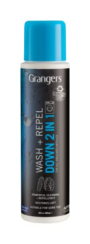 Grangers Wash + Repel Down 2-In-1 - Wash and Reproofing In One Bottle, Plastic Bottle, 10 Fl Oz