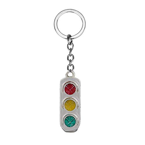 BAUNA Driver Gift Drive Safe Keychain Traffic Lights Keychain Gift for New Driver Driving Instructor Traffic officer (Traffic lights keychain)