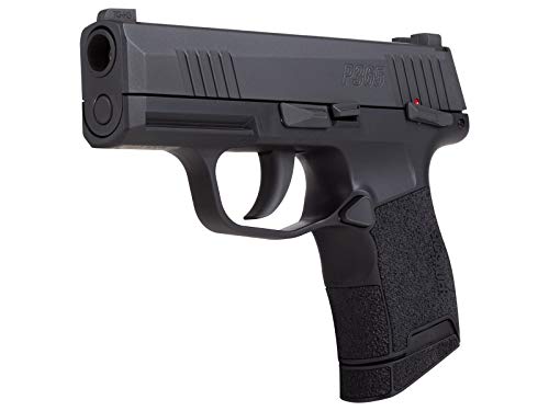 SIG SAUER P365 4.5mm Steel BB Cal. CO2-Powered Semi-Automatic Air Pistol - 20rd BB Magazine & Green High Visibility 3-Dot Fixed Sights Included