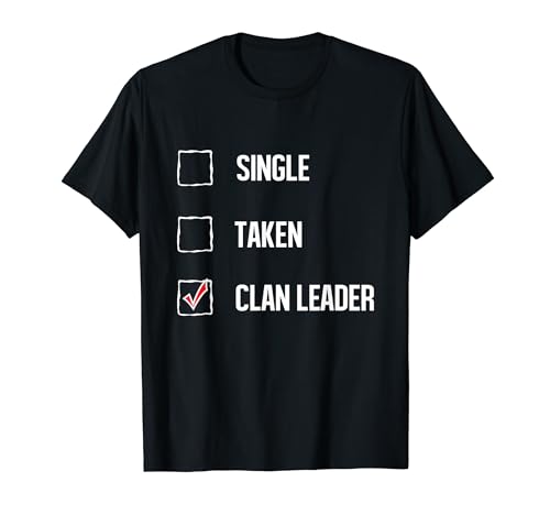Clan Leader Gift For Gamers of Clash Women Men T-shirt