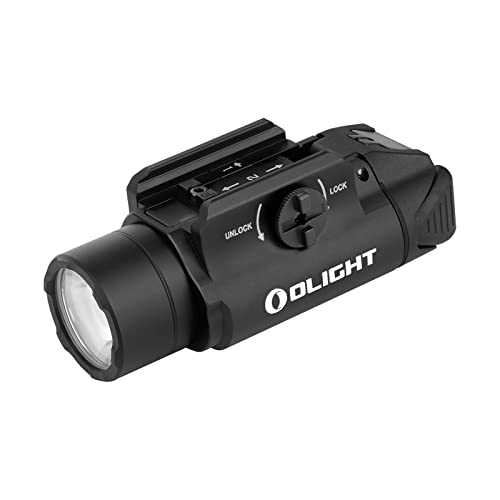 OLIGHT PL-3S Valkyrie 1000 Lumens Compact Weaponlight Rail-Mounted Tactical Light LED with Rail Locating Keys for 1913 Picatinny, GL Style (Black)