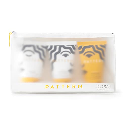 PATTERN Beauty by Tracee Ellis Ross, On-The-Go Hair Care Kit: Hydration Shampoo, Heavy Conditioner and Leave-In Conditioner, Perfect for Curlies, Coilies and Tight-Textured Hair