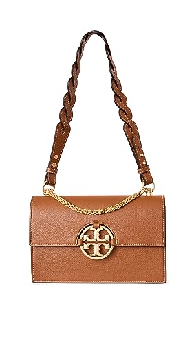 Tory Burch Women's Miller Flap Shoulder Bag, Light Umber, Tan, One Size