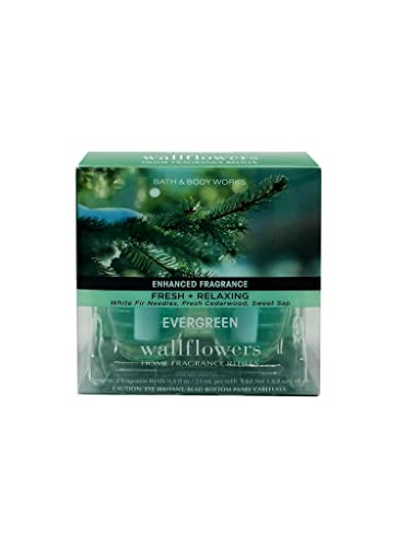 Bath and Body Works New Look! Evergreen Wallflowers 2-Pack Refills