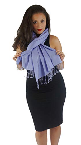 Pashmina Scarf/scarf/scarves/shawl/shawls/wool/Silk/Cashmere/cashmere scarf/Stole (Periwinkle Blue)