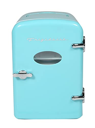 Frigidaire EFMIS175-BLUE Portable Mini Fridge-Retro Extra Large 9-Can Travel Compact Refrigerator, Blue, 5 Liters