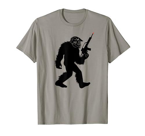 Bigfoot Airsoft T-Shirt, Sasquatch Airsofting Tee Apparel