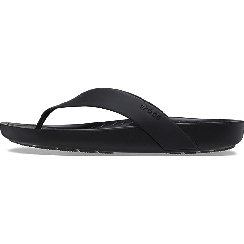 Crocs Women's Splash Flip Flops, Black, 7