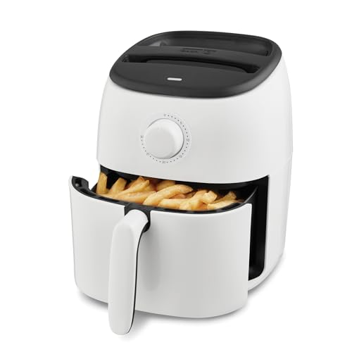 DASH Tasti-Crisp Express Air Fryer Oven, with 400℉ Temperature, Non-Stick Fry Basket, Recipe Guide + Auto Shut Off Feature,1000-Watt, 2.6Qt, White