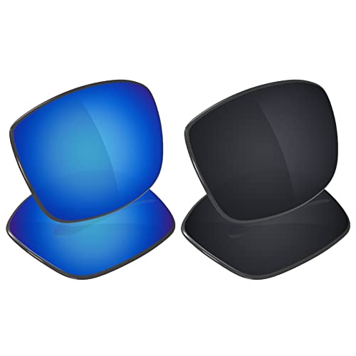 Galvanic Replacement Lenses for Spy Optic Cooper XL Sunglasses - Ice + Black Polarized - Combo Pack