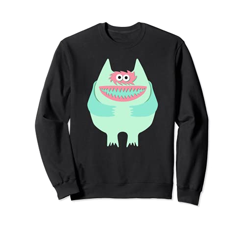 Pastel Nauga Stuffed Animal Cute Monster Throwback Sweatshirt