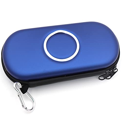 Protective Hard Carrying Case Cover for Sony PSP 1000 2000 3000 Game Console Pouch Storage EVA Portable Travel Organizer Bag Protector (Blue)
