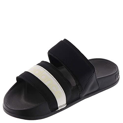 New Balance Women's 202 V2 Sandal, Black/White, 10