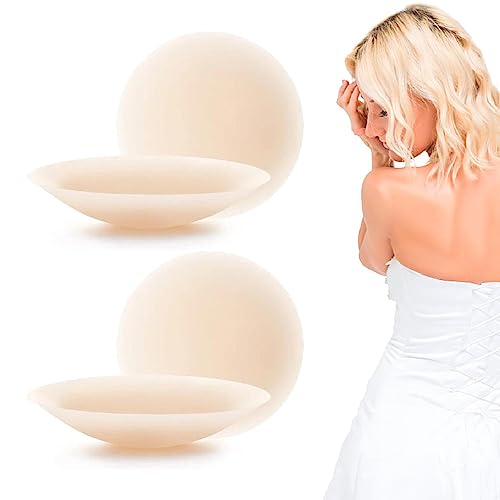 GEOBY Cake Nipple Covers,Seamless Cake Cover Bra,Cakes Body Nipple Cover,Cakes Nipple Covers Non Adhesive,Cake Cover Bra (Light skin tone*2)