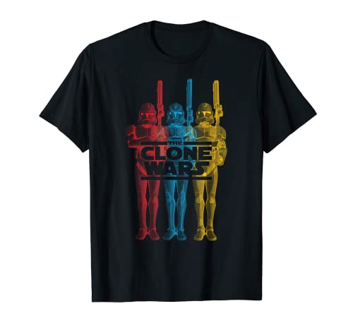 Star Wars The Clone Wars Trooper Trio T-Shirt