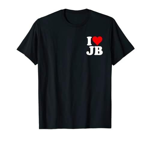 I LOVE HEART JB J B J.B. T-Shirt