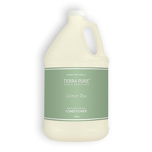 Terra Pure Green Tea Hotel Conditioner | 1 Gallon | For Hospitality & Vacation Rentals to Refill Dispensers | (Single Gallon)