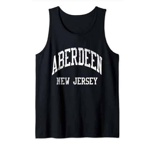 Aberdeen New Jersey Retro 70s College Sports Style Tank Top