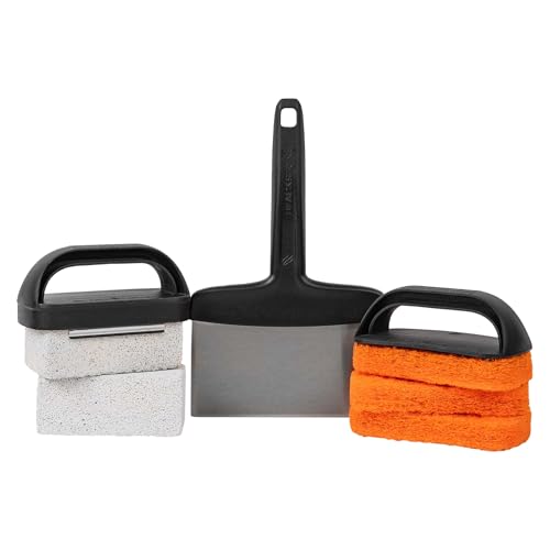 Blackstone 5060 Professional 8-Piece Griddle Cleaning Kit, Stainless Steel, Black
