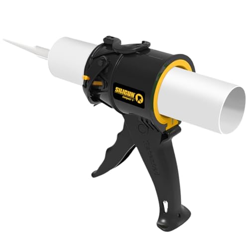 SILIGUN Compact Caulking Gun - No Drip Caulk Gun - Patented Design - Lightweight ABS Frame - Works with All 10 oz Tubes