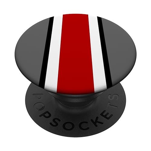 Ohio, Home State Pride, Red and Gray Striped PopSockets PopGrip: Swappable Grip for Phones & Tablets PopSockets Standard PopGrip