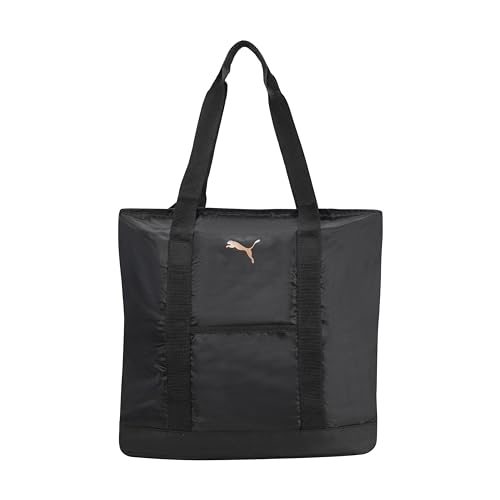 PUMA womens Evercat Cambridge Gym Tote Bags, Black/Gold, One Size US