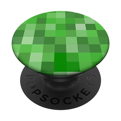 Green Pixel PopSockets PopGrip: Swappable Grip for Phones & Tablets