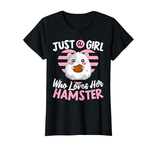 Just A Girl Who Loves Her Hamster Mom Fluffy Rodent Pet T-Shirt