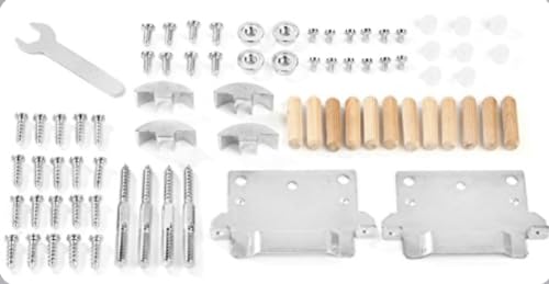 IKEA MALM Bed Frame Hardware (Compatible with Low & High Malm Bed Frame) Replacement Parts for Assembling Beds