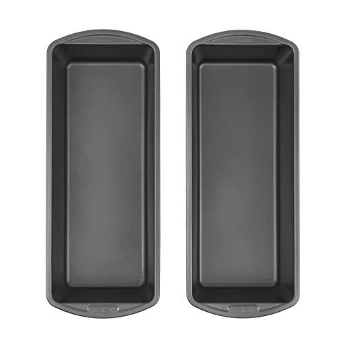 Good Cook Set of 2 Extra Large 13'' x 5'' Nonstick Steel Bread Loaf Pans, Gray (4245)