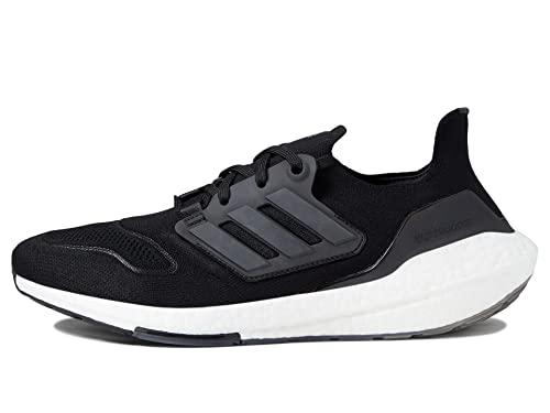 adidas Women's Ultraboost 22 Running Shoes, Black/Black/White, 9