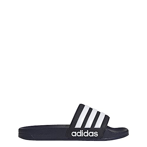 adidas Unisex Adilette Shower Slides Sandal, Legend Ink/White/Legend Ink, 11 US Men