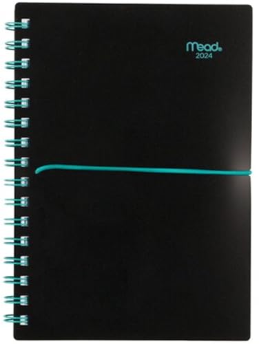 Mead Bungee Weekly Monthly, Oct 23 - Dec 24, Small, 5 1/2' x 8 1/2', Planner, Blue