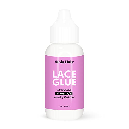 Dolahair Extreme Hold Lace Glue for Wigs, Waterproof, Invisible Bonding, 1.3 Ounce