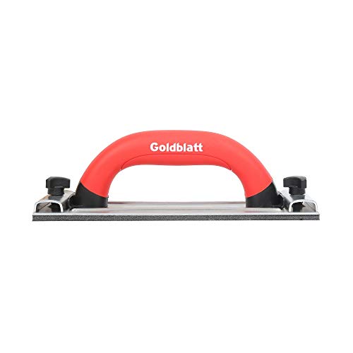 Goldblatt Drywall Sanding Block, Hand Sander with Handle, Sandpaper Holder Tool for Wood, Drywall, Metal, Auto Body Polishing
