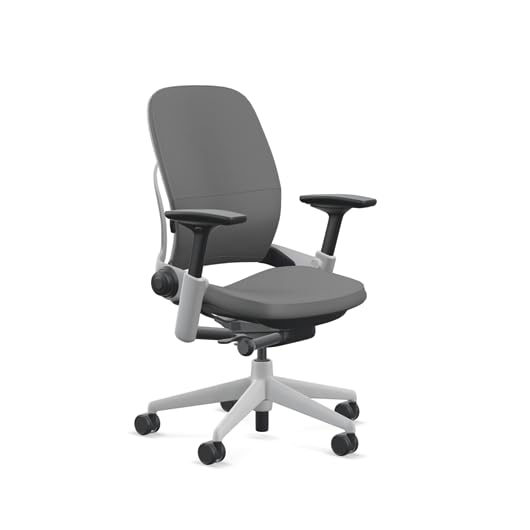 Steelcase Leap V2 - Fully Loaded w/Lumbar Support (Renewed) (Gray Fabric)