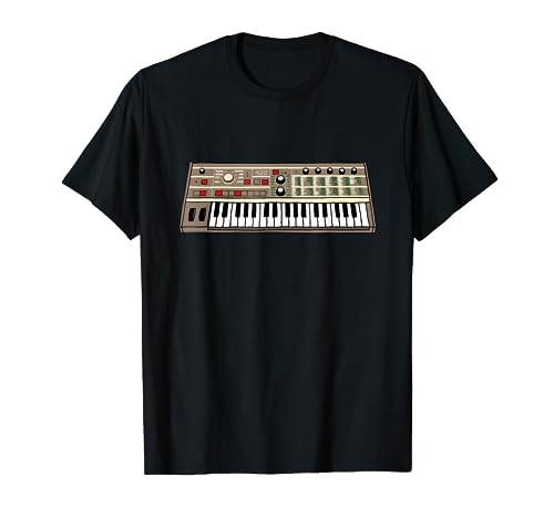 Vintage Analog Synth Keyboard Electronic Music Synthesizer T-Shirt