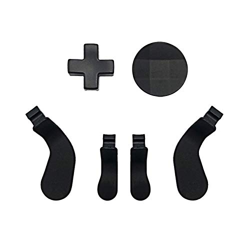 E-MODS GAMING Metal D-pads and Paddles Hair Trigger Locks Replacement for Elite Series 2 Controller and Xbox One Series 1 Controllers(Black)