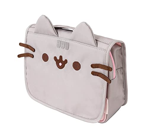 Grupo Erik Official Pusheen Hanging Travel Toiletry Bag | Hanging Toiletry Bag with Hanging Hook, Travel Bag, Makeup Toiletry Bag, Cosmetic Bag, Pusheen Gifts - Kawaii Bag