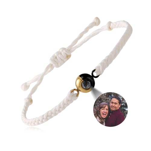 EMIRISTIC Personalized Photo Bracelet With Picture Inside - Handmade Free Size Custom Picture Bracelet for Women Men - Valentine's Day Birthday Any Special Day Gifts