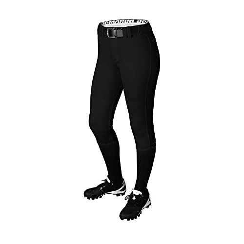 DeMarini Girls' Fierce Softball Pants - Black, Medium