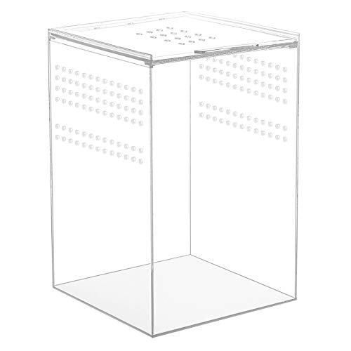 NANEEZOO Magnetic Acrylic Reptile Cage, 6'x6'x9' Tall Enclosure Transparent Reptile Breeding Box Terrarium Tank for Tarantula Scorpion Sling Isopods Invertebrates Insect Mantis