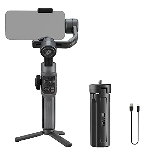 Zhiyun Smooth 5 Professional Gimbal Stabilizer for Android iPhone, 3-Axis Handheld Smartphone Gimbal, Face Tracking, Vlogging Stabilizer, YouTube TikTok Video, Portable and Foldable, Big Size Phone