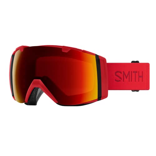 SMITH I/O Snow Goggle - Lava | ChromaPop Sun Red Mirror + Extra Lens
