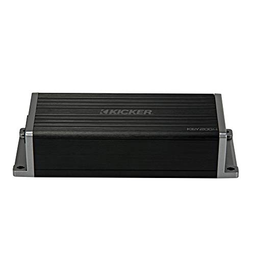 Kicker KEY2004 200w 4-Channel Amplifier w/Auto-EQ/Processor) Smart Amp 47KEY2004