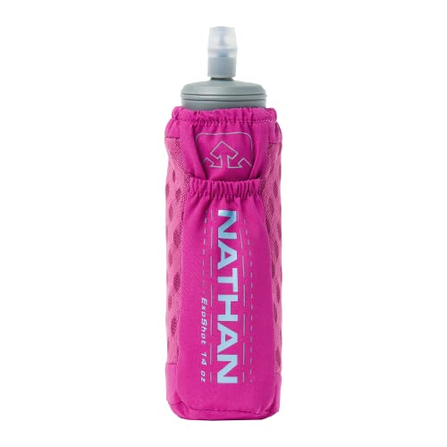 Nathan ExoDraw & ExoShot 2.0 Flask, Handheld Water Bottle for Marathons, Hiking, Ultra Running & Outdoor Activity