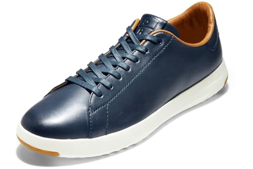 Cole Haan Men's Grandpro Tennis Fashion Sneaker, Blazer Blue Hand Stain, 7 M US