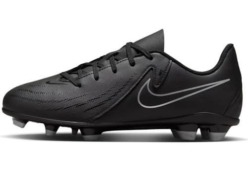 Nike Jr. Phantom GX 2 Club Little/Big Kids' MG Low-Top Soccer Cleats (FJ2600-001, Black/Black) Size 6